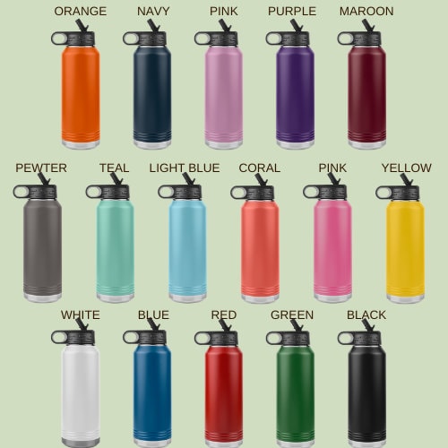 Custom Soccer Team Water Bottle: Laser Etched Insulated Tumbler
