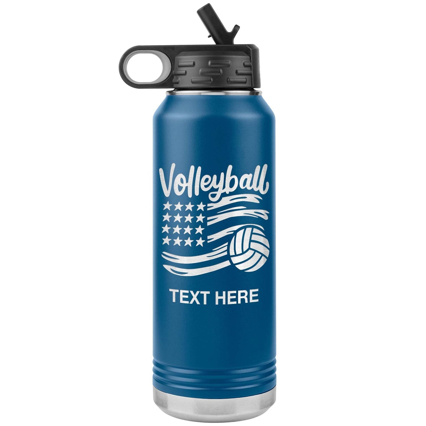 Custom volleyball Player With Name Water Bottle/Volleyball Team Gift/Volleyball Coach Water Bottle Gift/Laser Etched Gift With Name