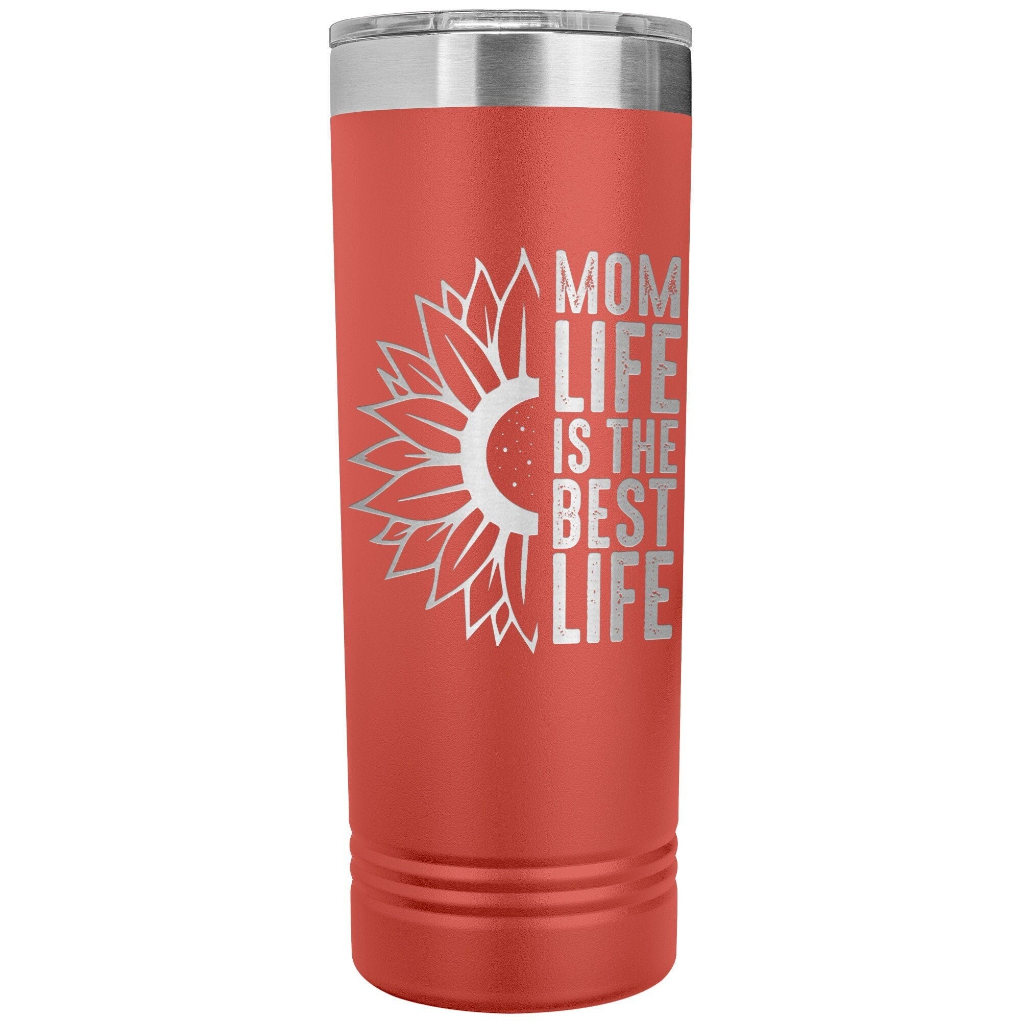 Best MOM Ever Tumbler Skinny tall 22oz Tumbler Gift For Mom Laser Etched Coffee Tumbler Birthday Gift For Mom Skinny Tumbler With Lid