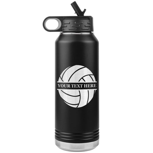 Custom Volleyball Team Water Bottle: Laser Etched Gift