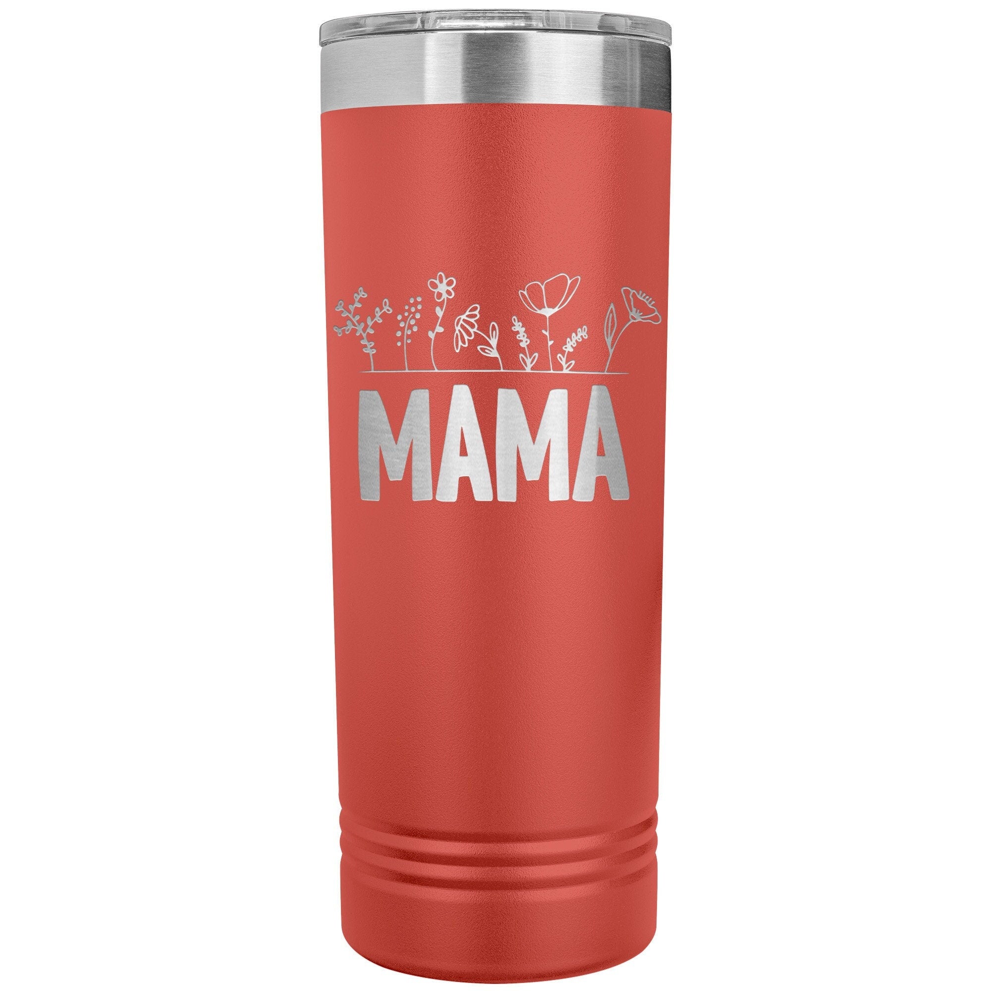 Best MOM Ever Tumbler Skinny tall 22oz Tumbler Gift For Mom Laser Etched Coffee Tumbler Birthday Gift For Mom Skinny Tumbler With Lid