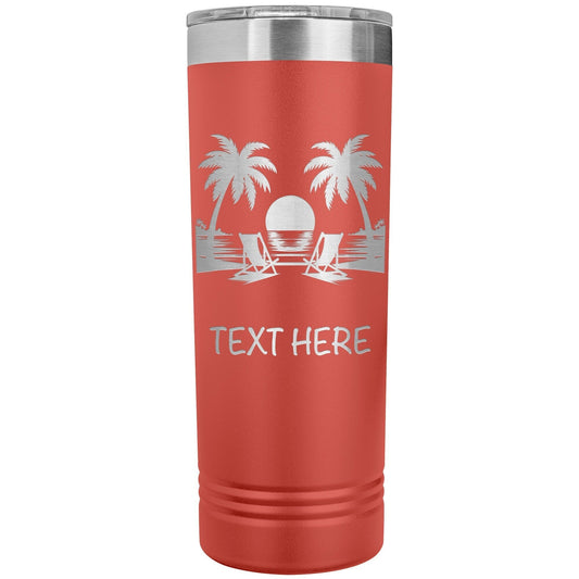 Personalized Beach Vacation Tumbler: 2024 Girls Trip Gift
