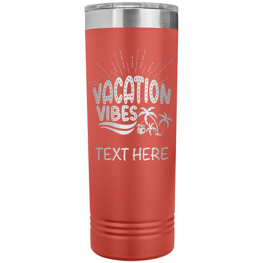 Personalized Vacation Tumbler: Girls Trip Gift, Beach Vibes