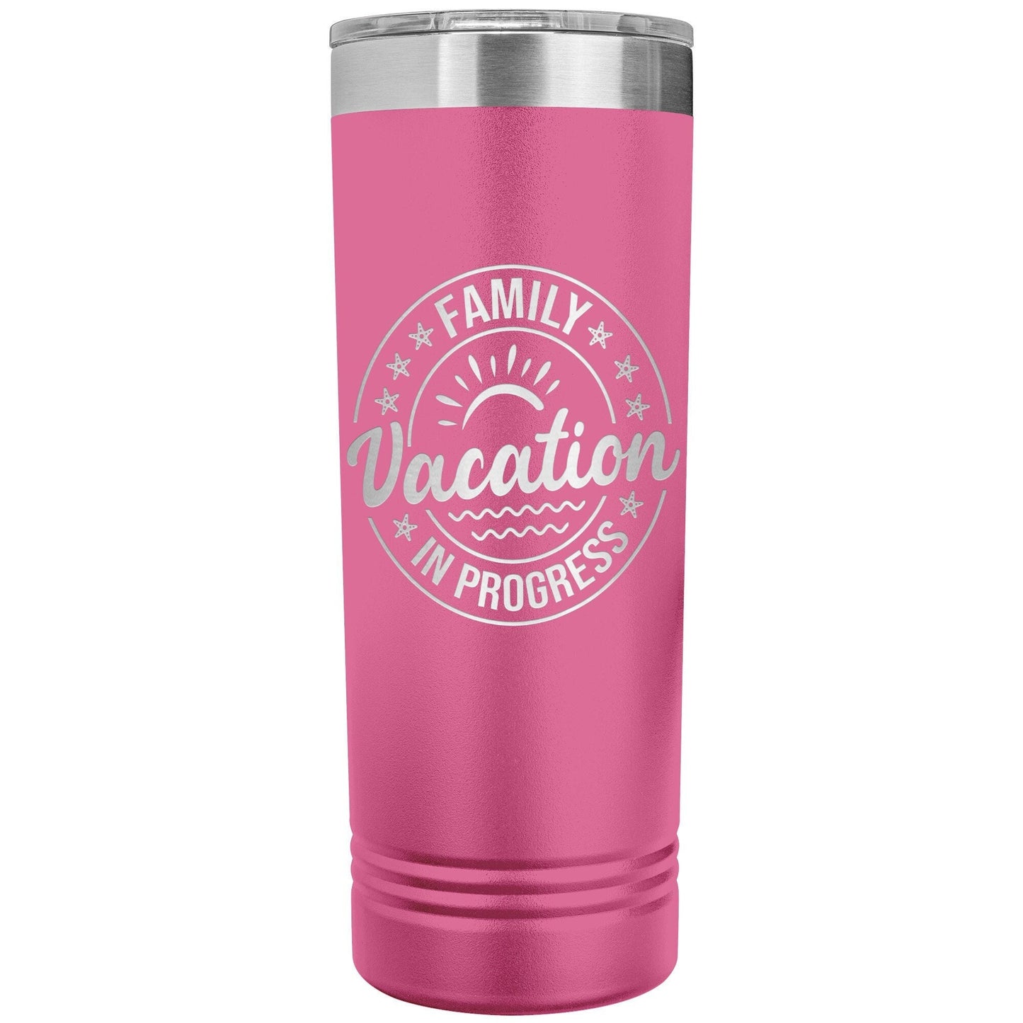 Personalized Vacation Tumbler: Engraved Stainless Steel 22oz Girls Trip Gift