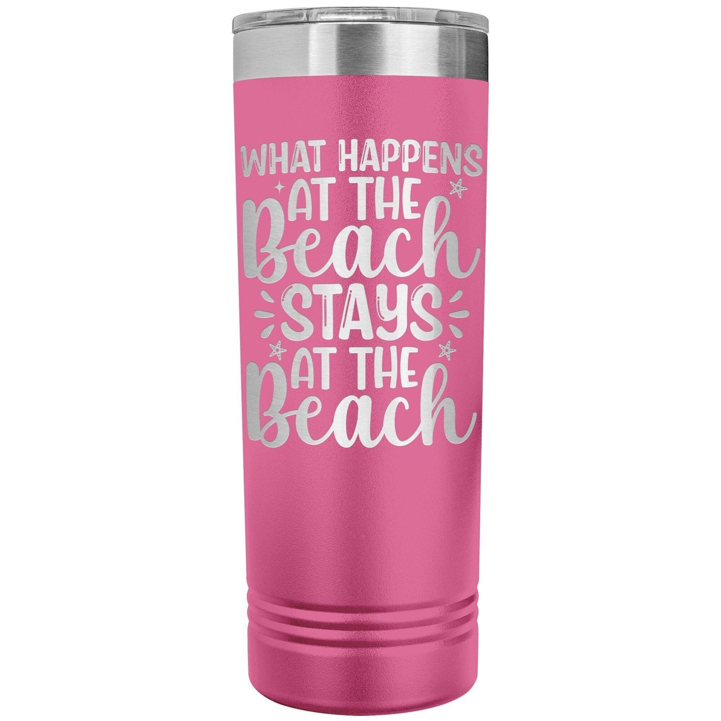 Personalized Beach Trip Tumbler: Engraved Stainless Steel, Girls Vacation Gift