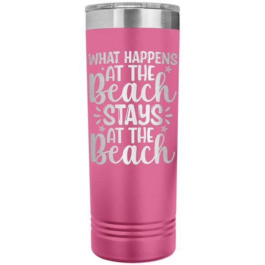 Personalized Beach Trip Tumbler: Engraved Stainless Steel, Girls Vacation Gift