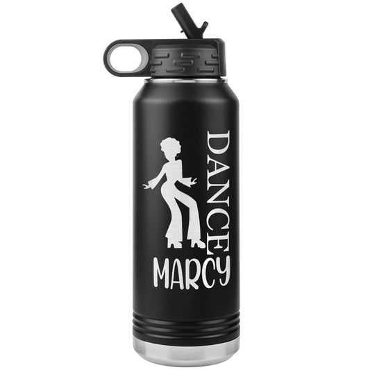 Personalized Engraved Stainless Steel Water Bottle with Straw