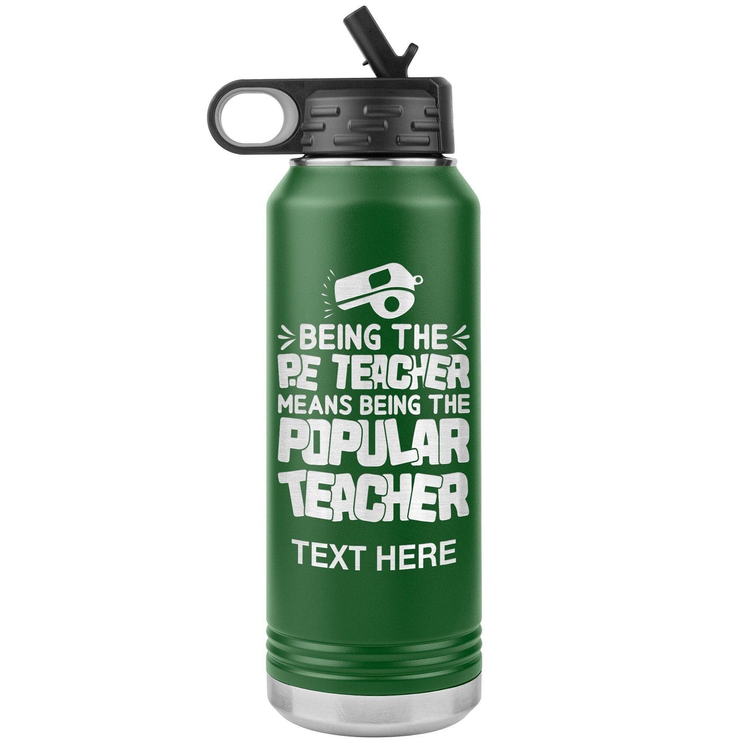 PE Teacher Water Bottle, Water Bottle for Pe Coach, Referee Tumbler Travel Mug Gift, PE Teacher Thank You Gift, Tumbler Gift for Ref