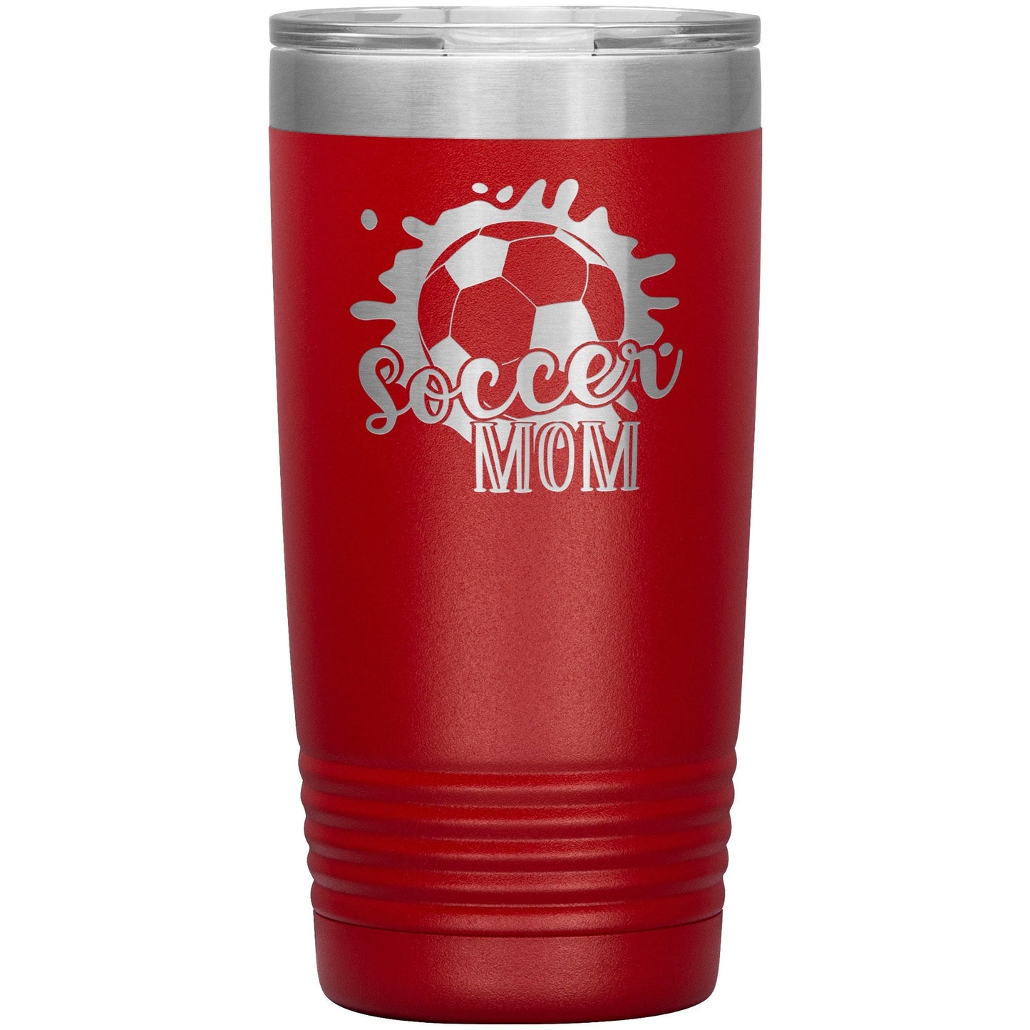 Soccer Mom Tumbler: Personalized Laser Etched 20oz Water Bottle