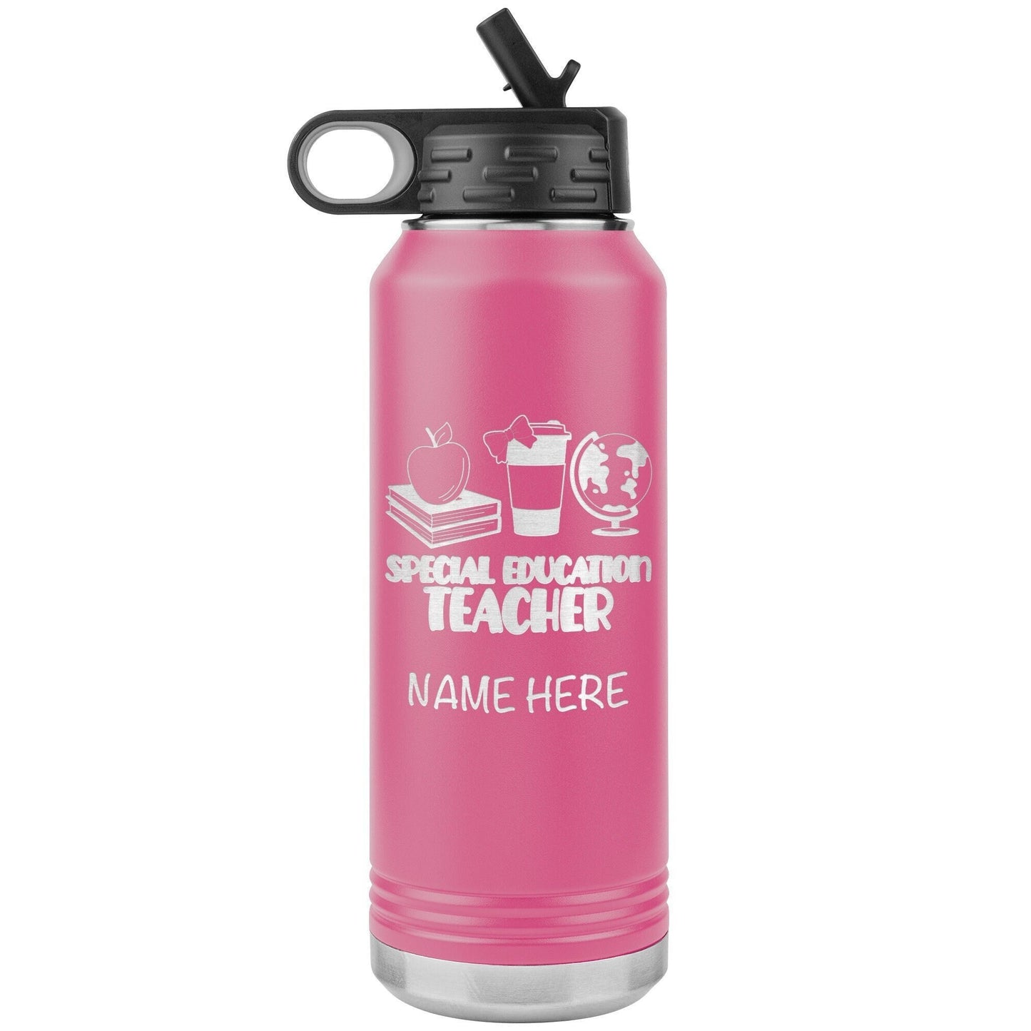 Personalized Special Education Teacher Water Bottle: 32oz Stainless Steel Tumbler
