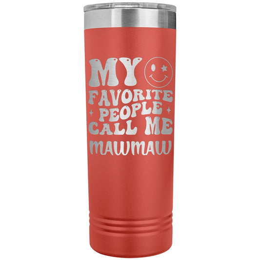 Personalized Maw Maw Tumbler: Engraved Grandkids Names, Custom Nana Gift