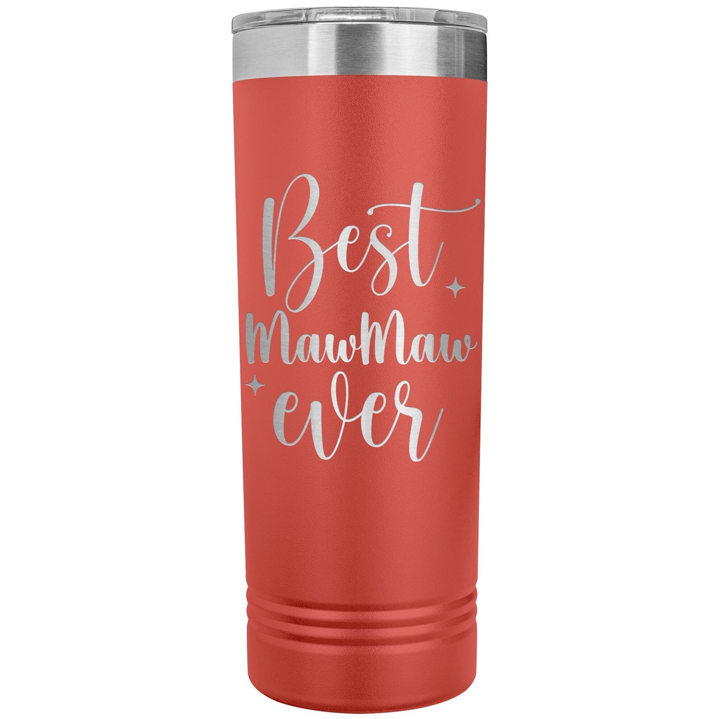 Personalized Maw Maw Tumbler, Custom Engraved 20oz Stainless Steel Insulated Water Bottle, Gift for Grandma, Mom, Nana, Gigi, Laser Engraved