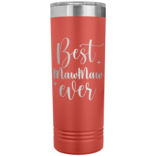 Personalized Maw Maw Tumbler, Custom Engraved 20oz Stainless Steel Insulated Water Bottle, Gift for Grandma, Mom, Nana, Gigi, Laser Engraved