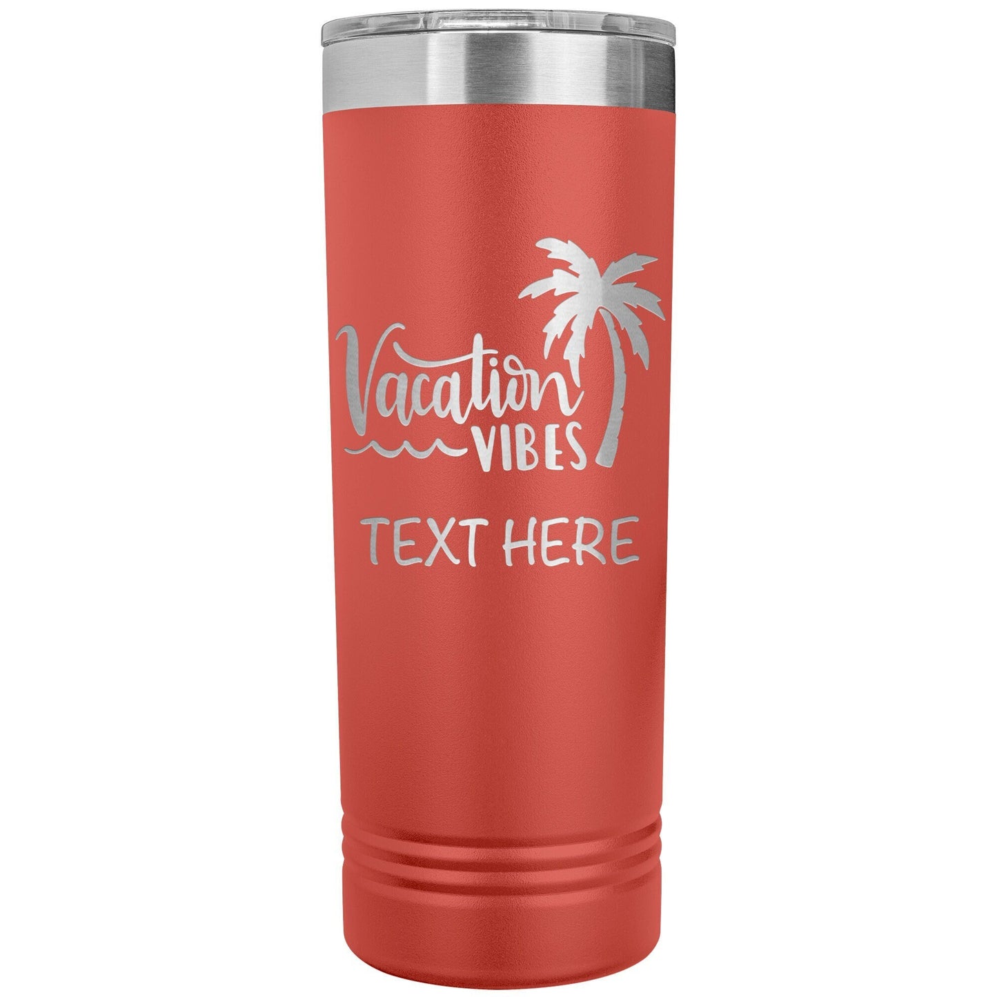 Personalized Vacation Tumbler: Engraved Stainless Steel Travel Cup