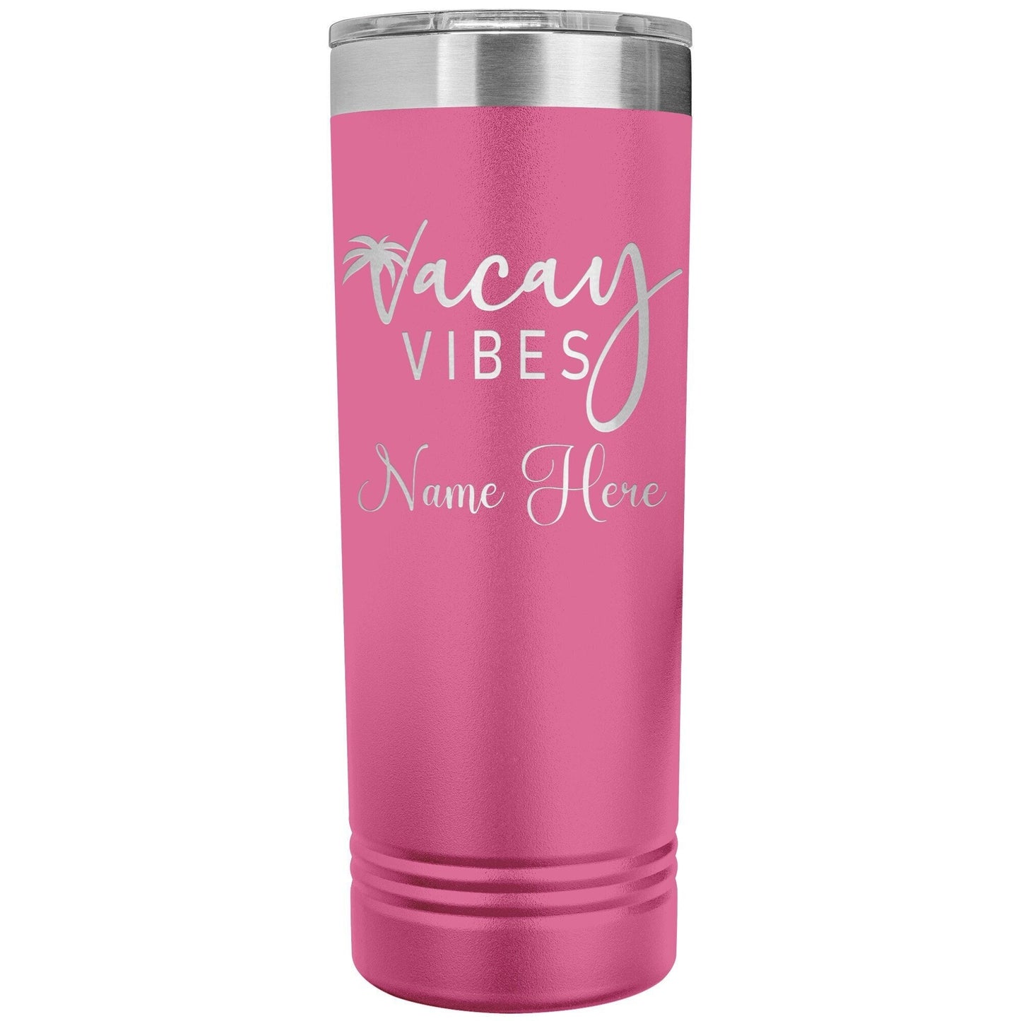 Personalized Vacation Tumbler 22oz Stainless Steel | Girls Trip Gift, Insulated Cruise Cups, Family Vacation & Bachelorette Party Gifts