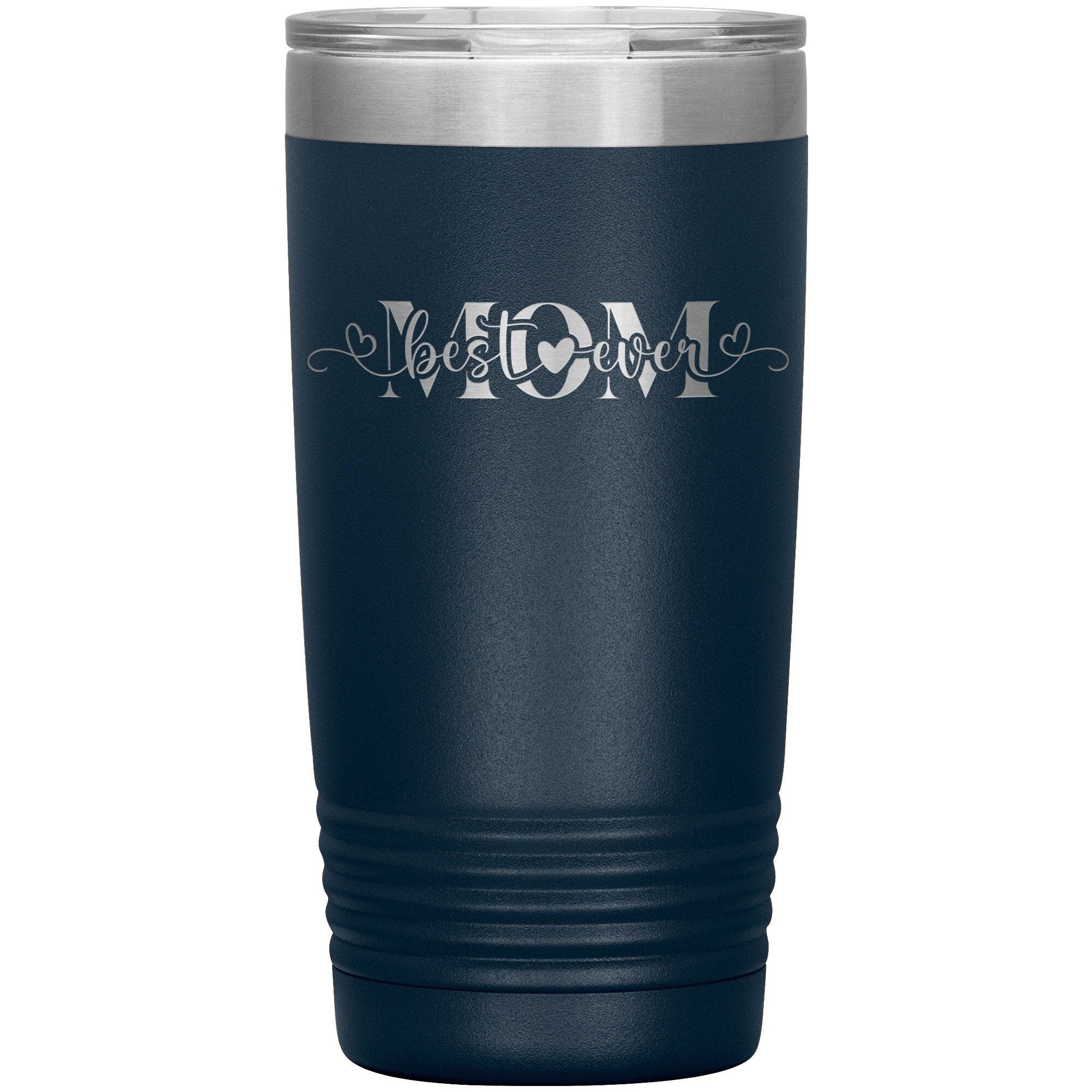 Best MOM Ever Tumbler Skinny tall 20oz Tumbler Gift For Mom Laser Etched Coffee Tumbler Birthday Gift For Mom Skinny Tumbler With Lid