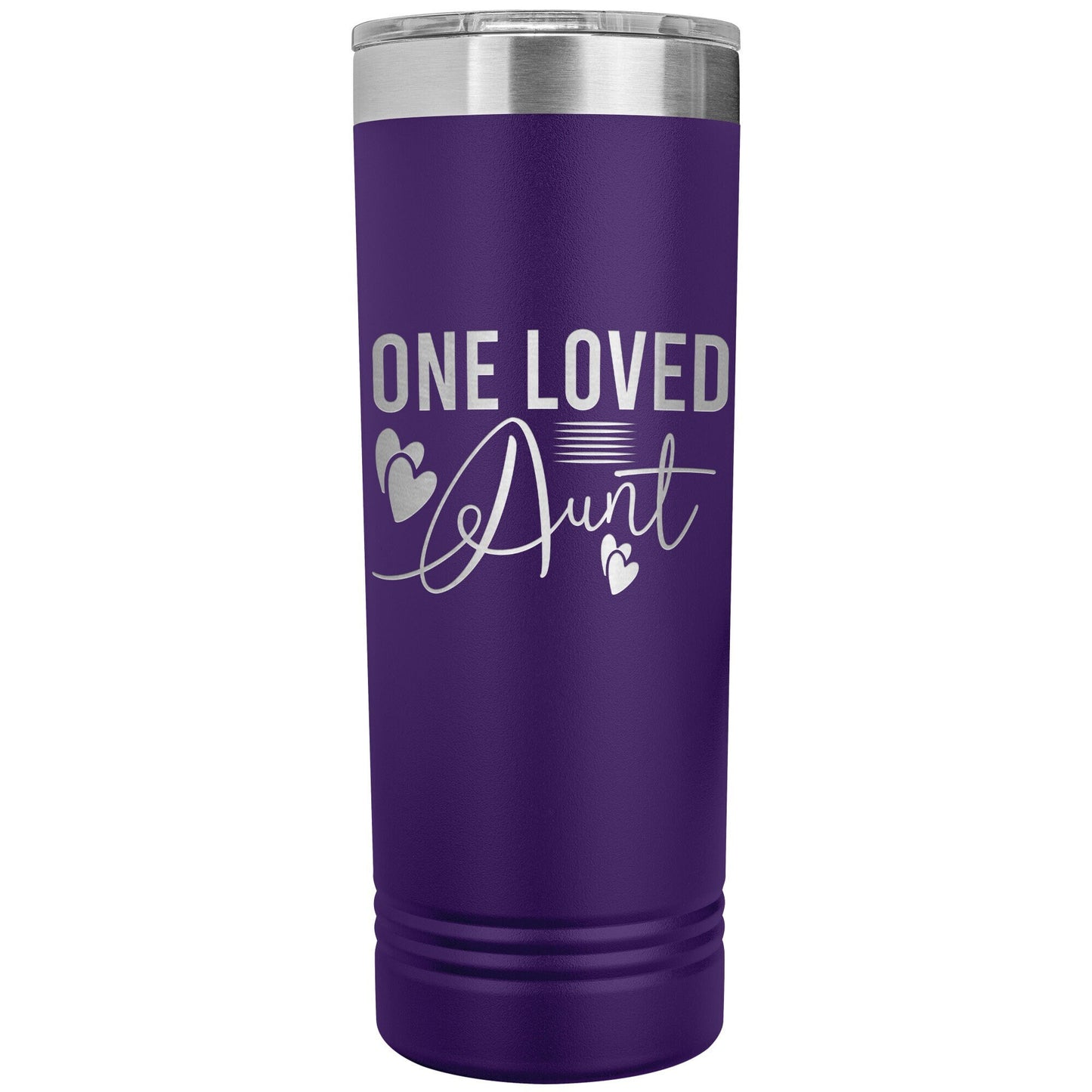 Custom Aunt Tumbler: Engraved Stainless Steel Water Bottle Gift