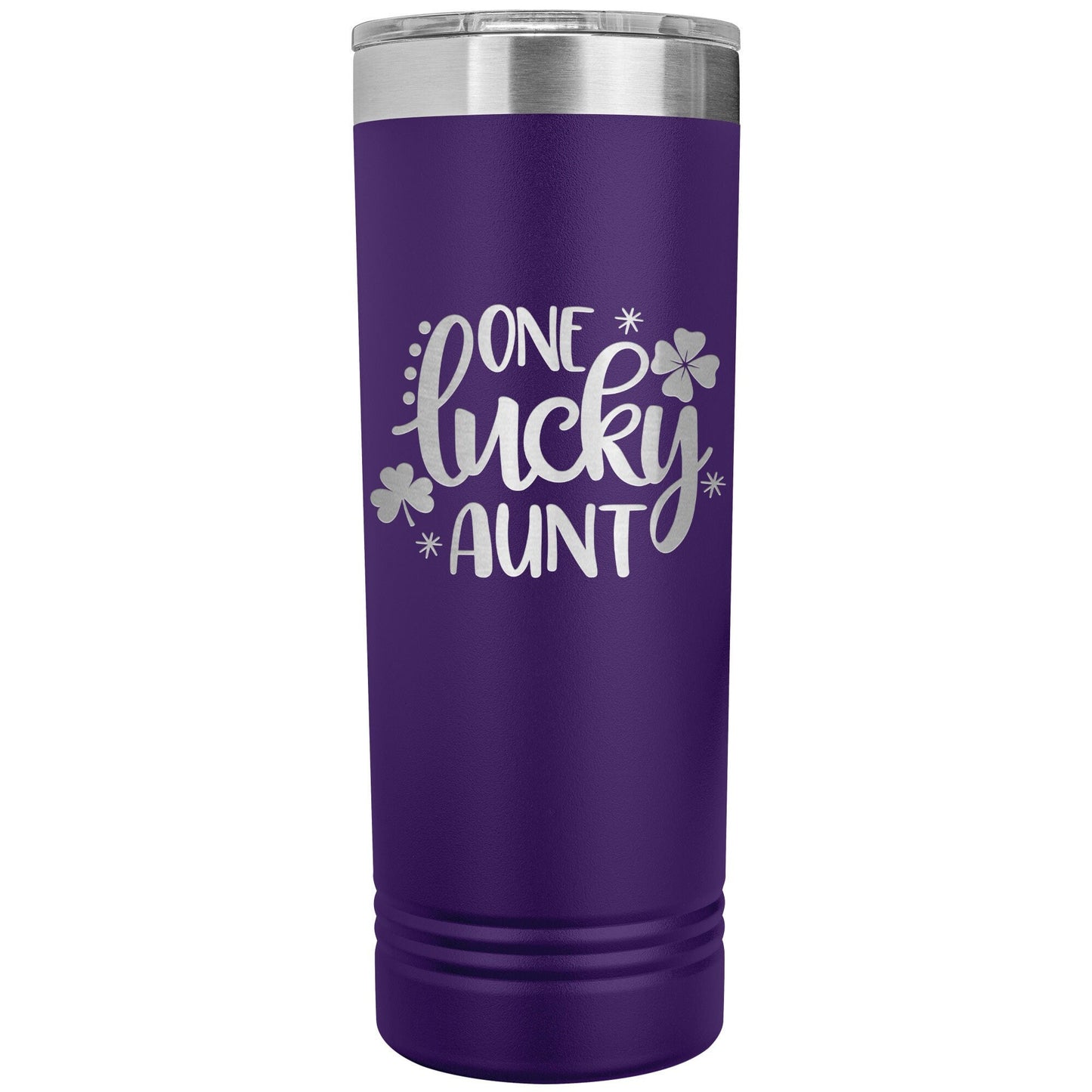 Custom Aunt Tumbler: Laser Etched Stainless Steel Water Bottle Gift
