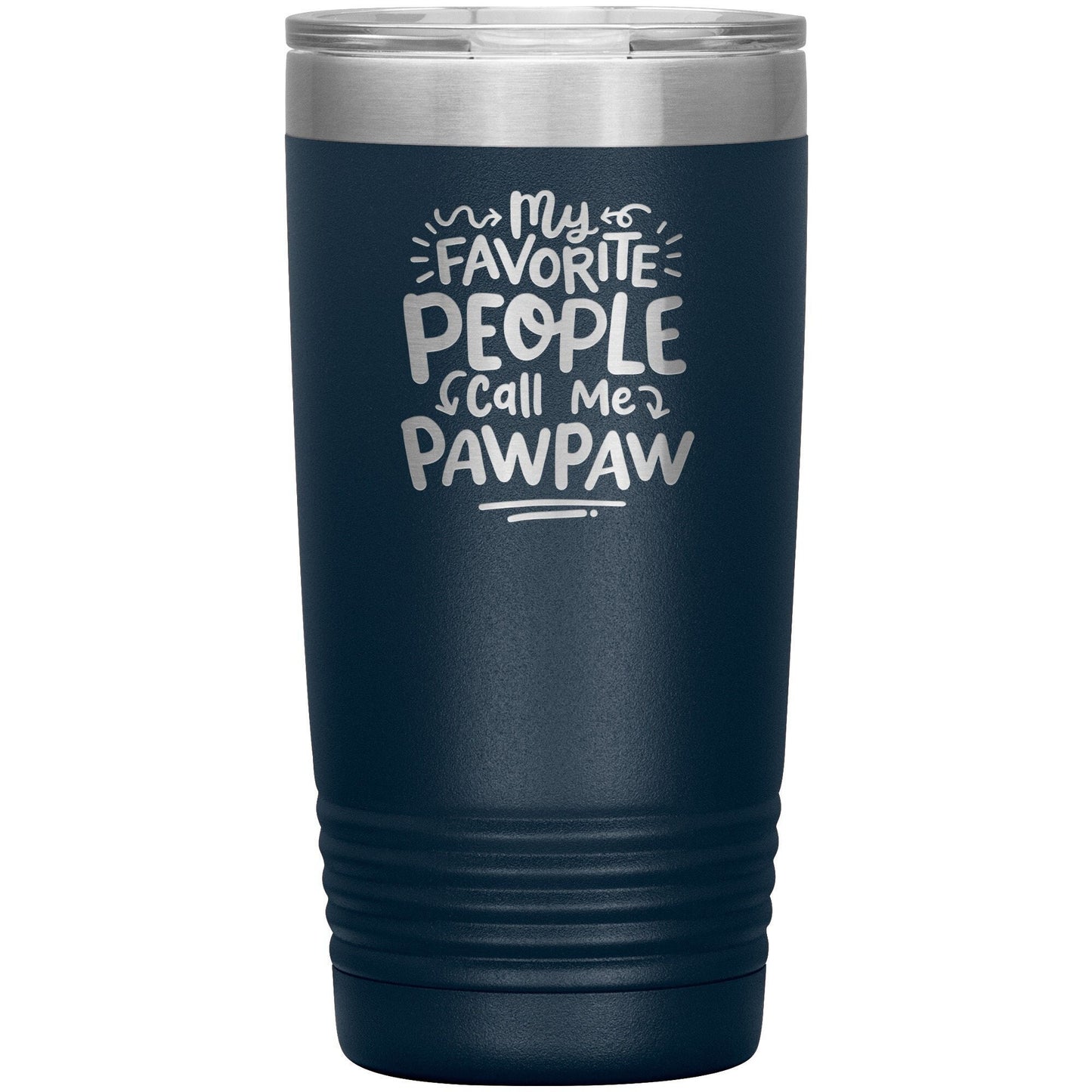 Pawpaw Gift Engraved Insulated Stainless Steel Tumbler 30oz Vacuum-Insulated Water Bottle, Personalized Gift for Dad Grandpa Father’s Day