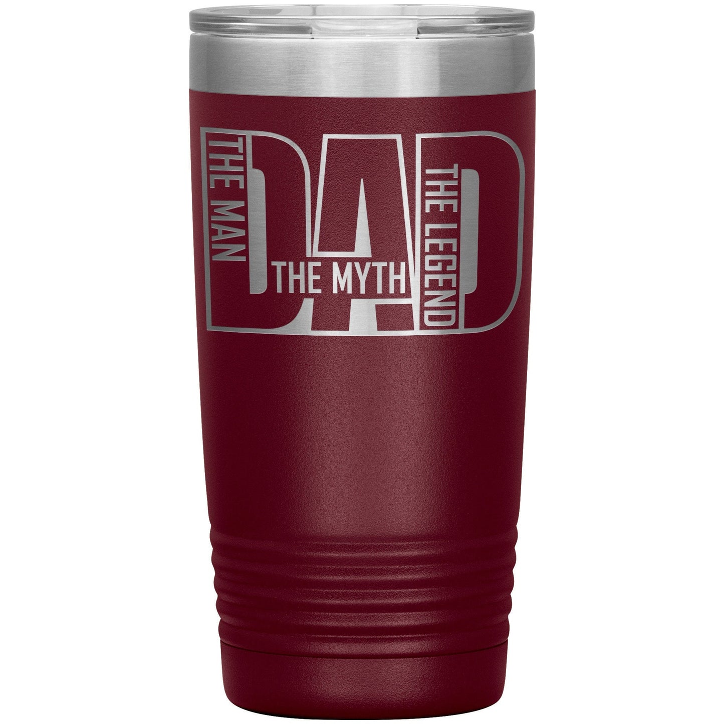 Dad The Man The Myth The Legend Coffee Tumbler, Husband, Dad Water Bottle, Father's Day Gift for Grandpa, Laser Etched Grandpa Tumbler Gift