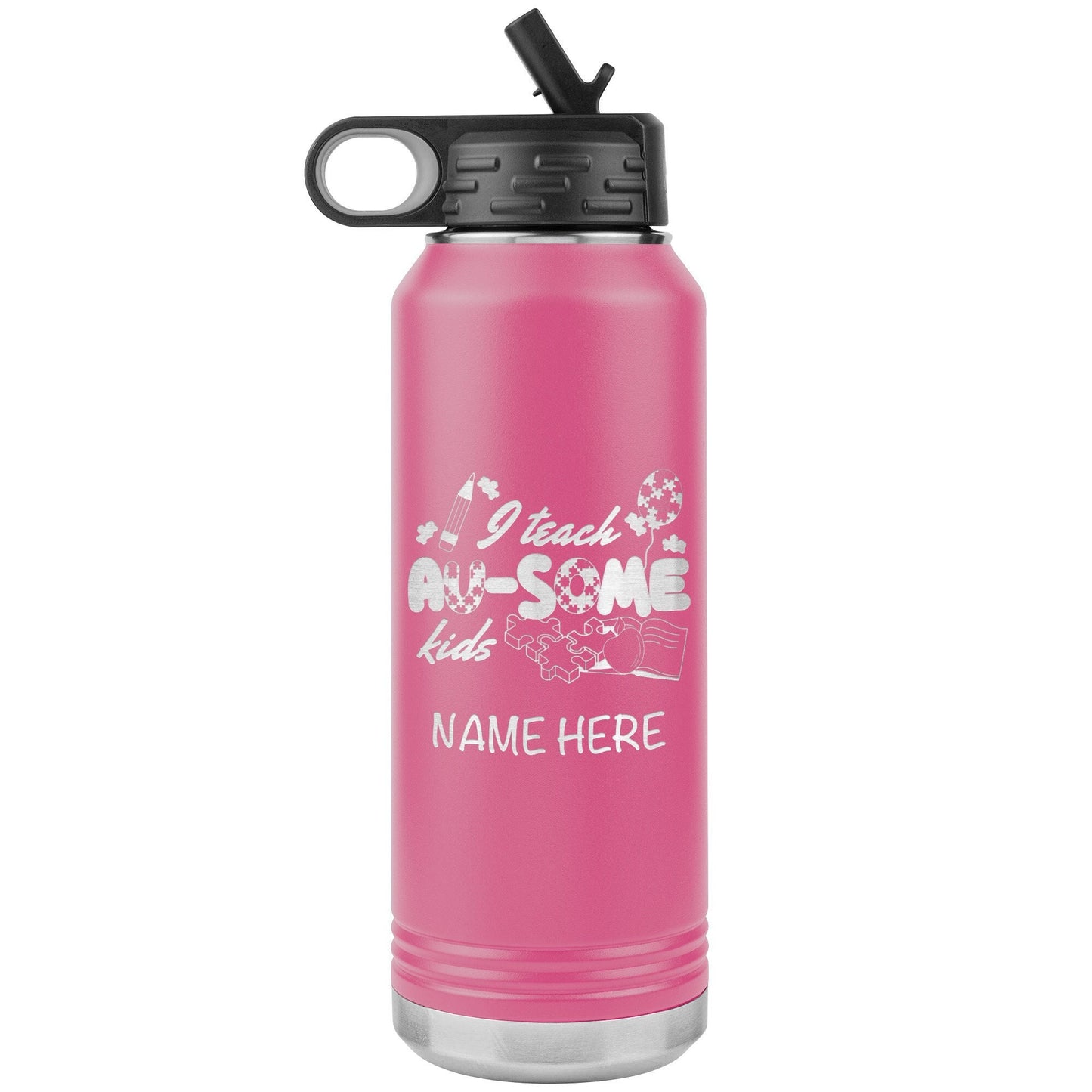 Personalized Special Education Teacher Tumbler | 32oz Insulated Stainless Steel Water Bottle | Custom Name and Gift for Teachers & Educators