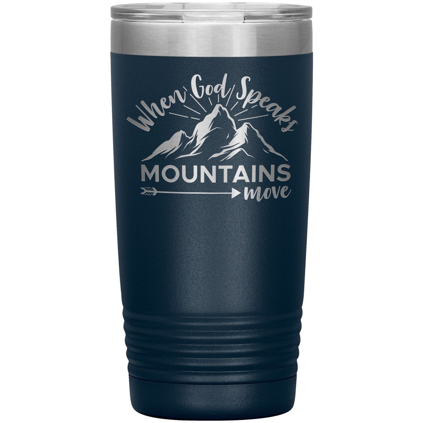 Men of Faith Coffee Tumbler: Laser Etched Bible Verse Gift