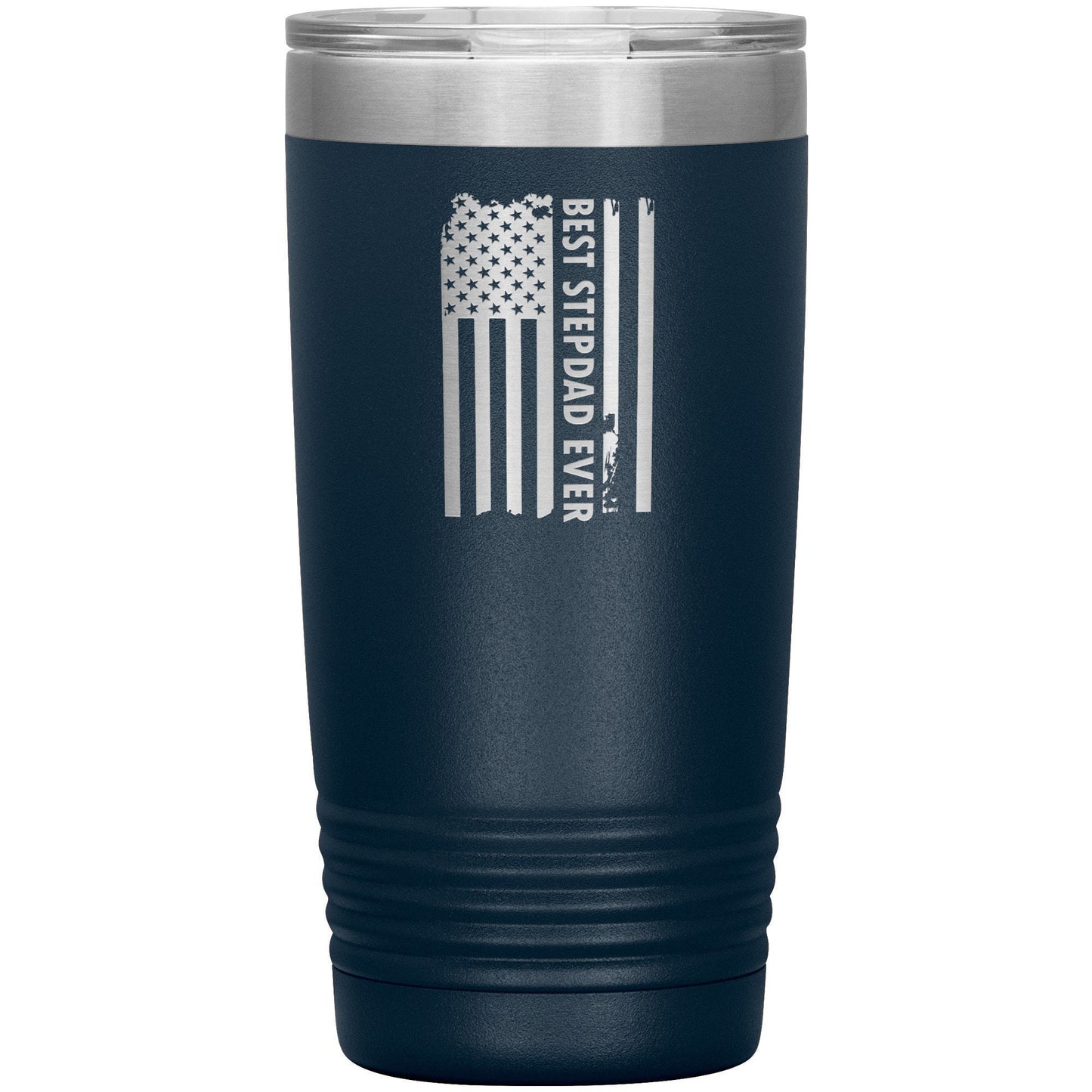 Best Step Dad In The World Coffee Tumbler - Stainless Steel Step Dad Travel Mug - Perfect Water Bottle Gift For Parent - Engraved Tumbler