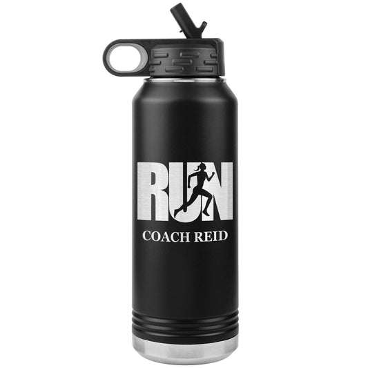 Personalized Track & Field Water Bottle|Engraved Stainless Steel Bottle|Water Bottle For Runners|Water Bottle With Flip Lid And Straw