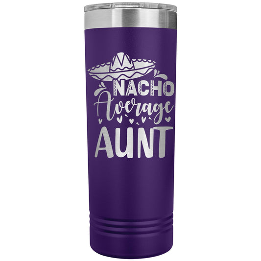 Custom Aunt Tumbler: Laser Etched Stainless Steel Water Bottle Gift