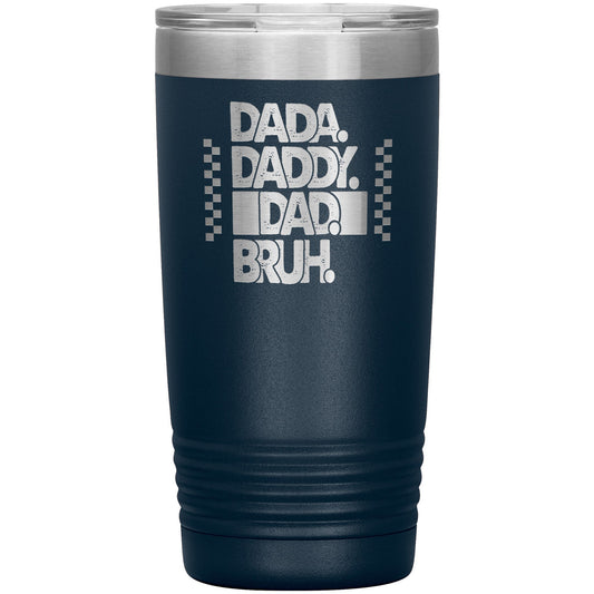 Personalized Grandpa Travel Tumbler: Laser Etched Insulated Coffee Cup