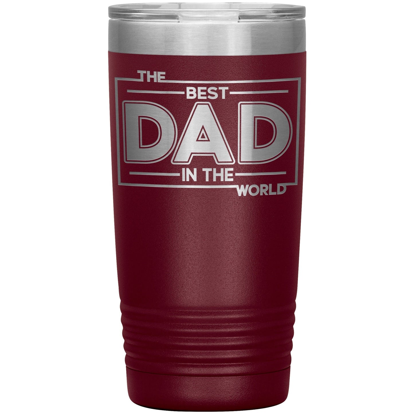 The Best Dad In The World Coffee Tumbler - Stainless Steel Star War Travel Mug - Perfect Water Bottle Gift For Parent - Engraved Tumbler