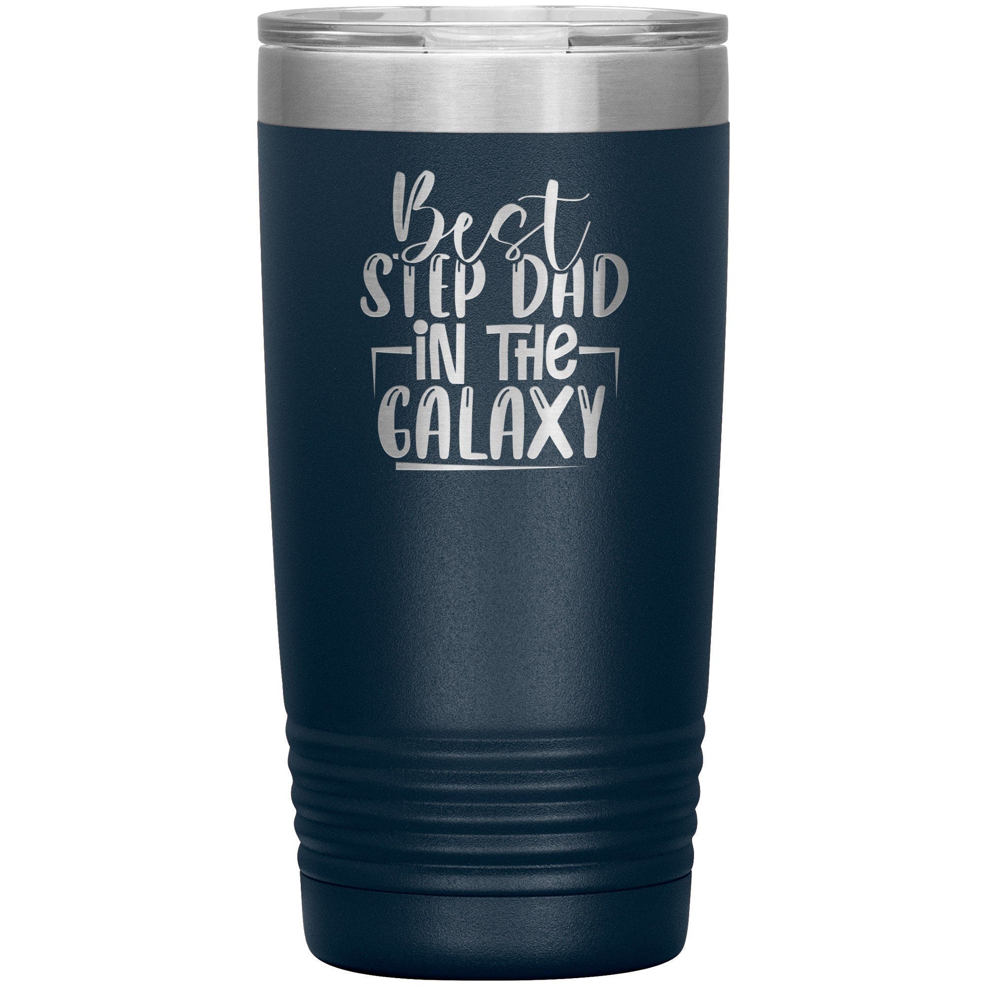 Best Step Dad In The World Coffee Tumbler - Stainless Steel Step Dad Travel Mug - Perfect Water Bottle Gift For Parent - Engraved Tumbler
