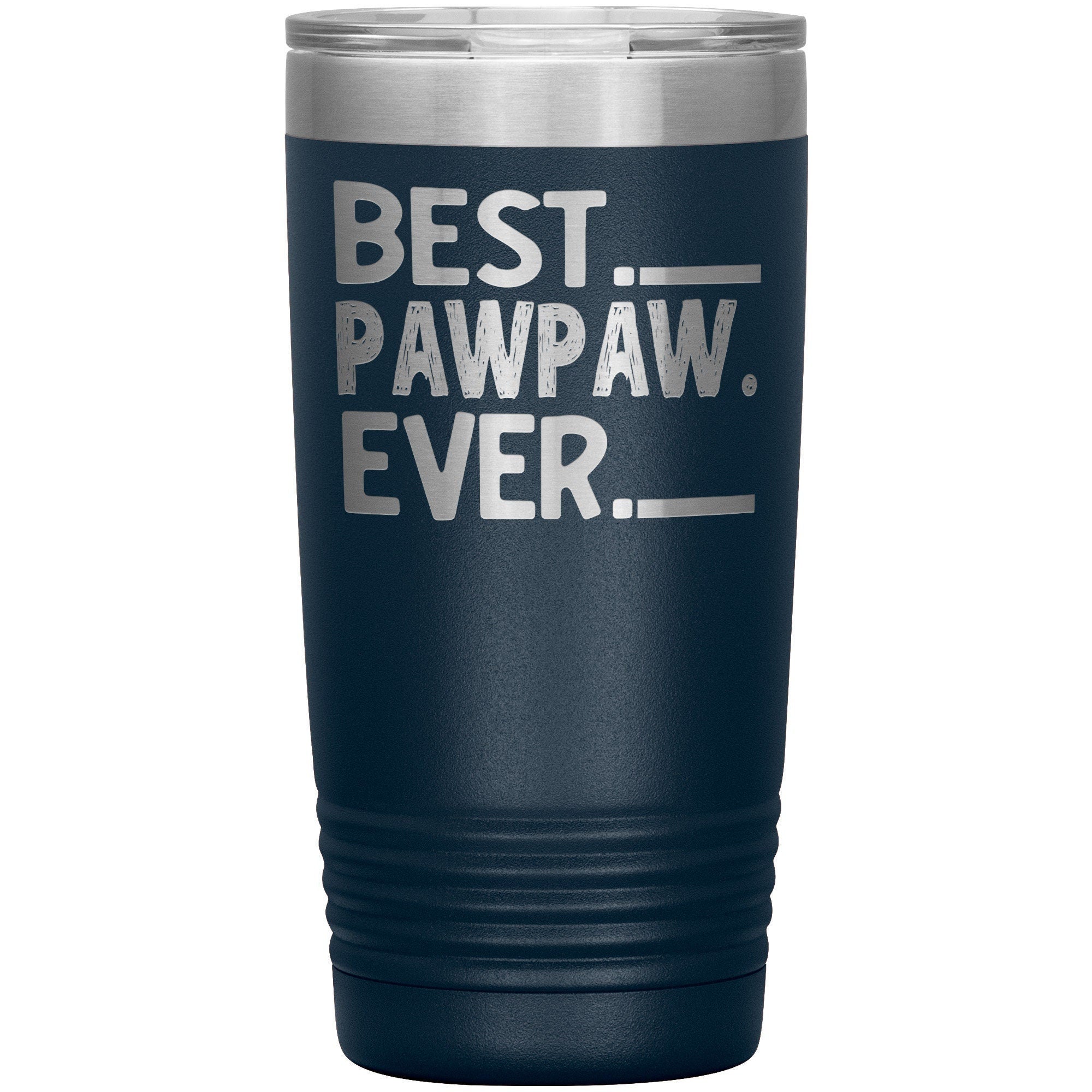 Best PawPaw Ever Travel Tumbler, Father's Day Gift for Grandpa, Grandpa To Be Coffee Tumbler, Laser Etched Grandpa Insulated Tumbler Gift