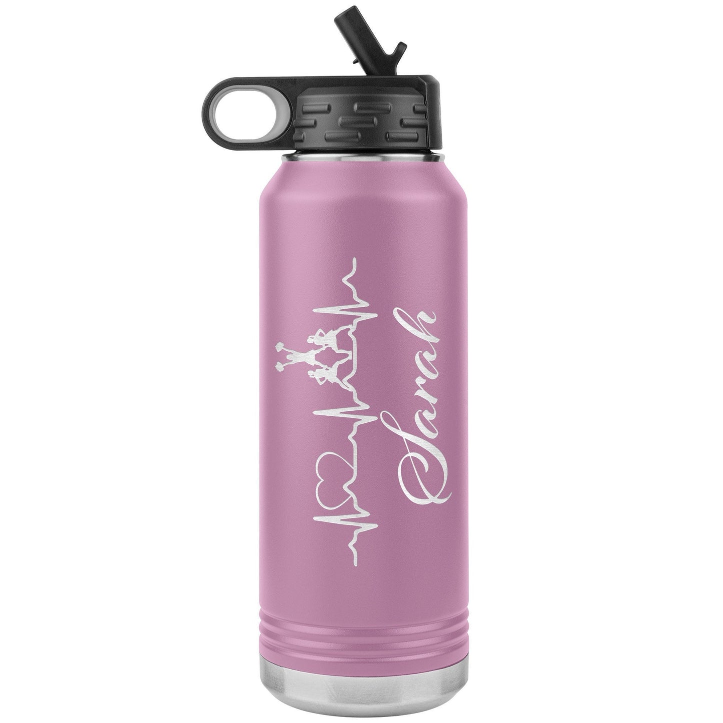 Personalized Cheerleader Water Bottle: Engraved Stainless Steel Tumbler