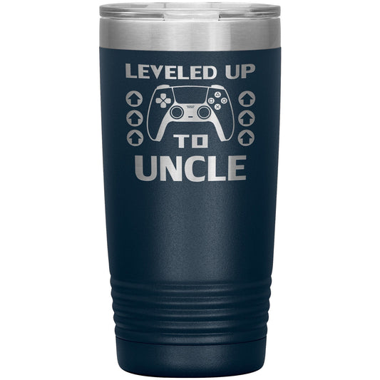 Level Up To Uncle Tumbler: Engraved Gamer Gift