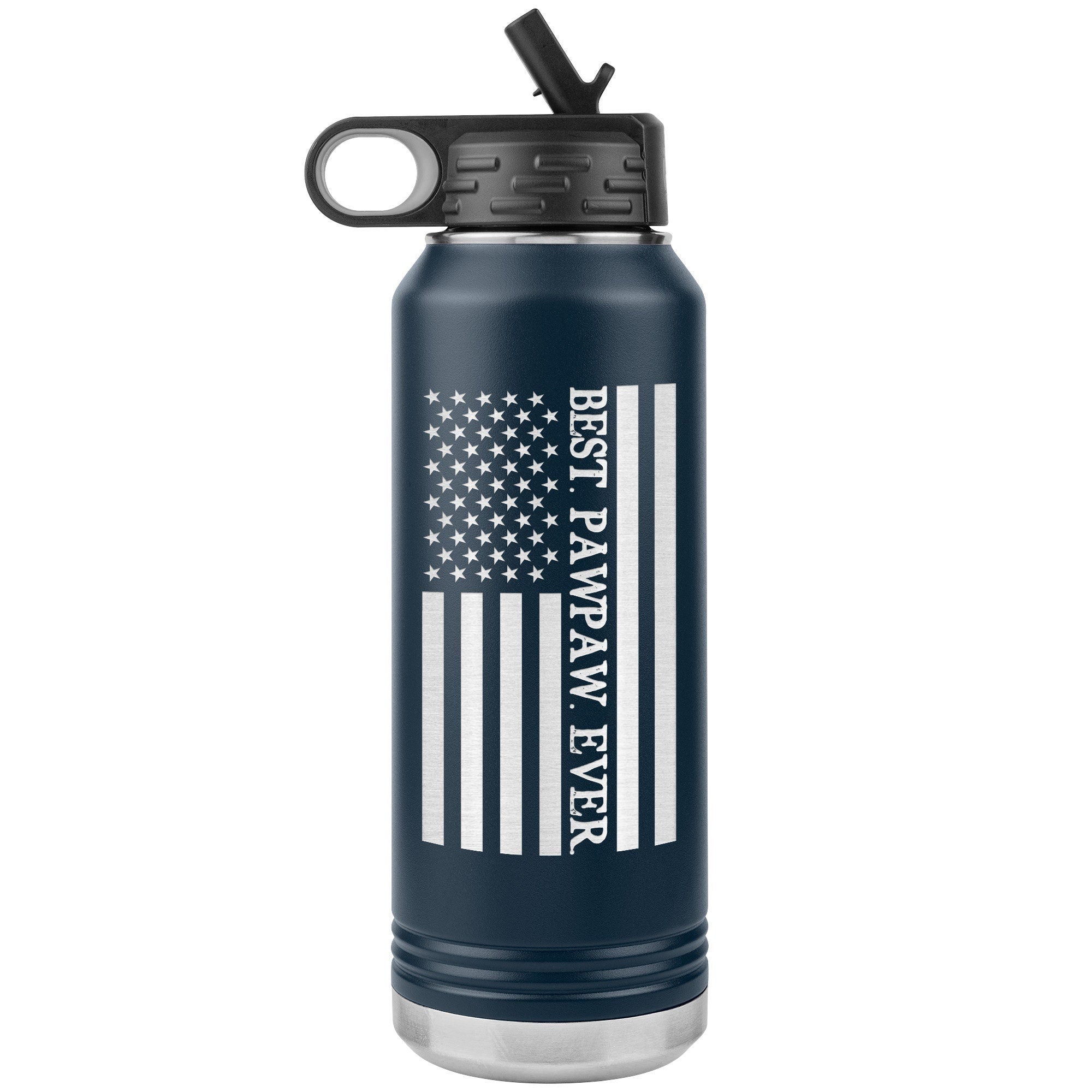 Best PawPaw Ever Water Bottle, Father's Day Gift for Grandpa, Grandpa To Be Coffee Tumbler, Laser Etched Grandpa Insulated Tumbler