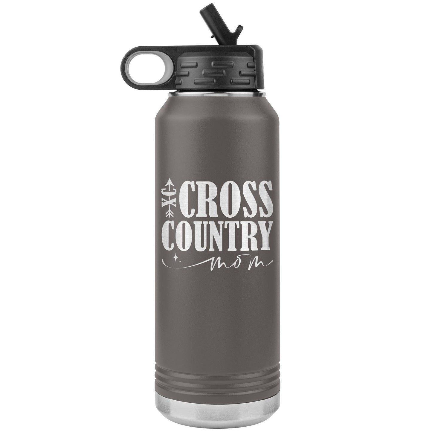 Personalized Track & Field Water Bottle|Engraved Stainless Steel Bottle|Water Bottle For Runners|Water Bottle With Flip Lid And Straw