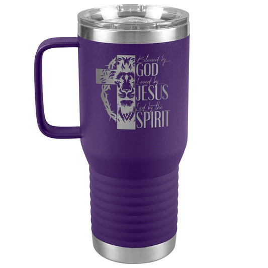 Laser Etched Insulated Tumbler: Men of Faith, Bible Verse Gift