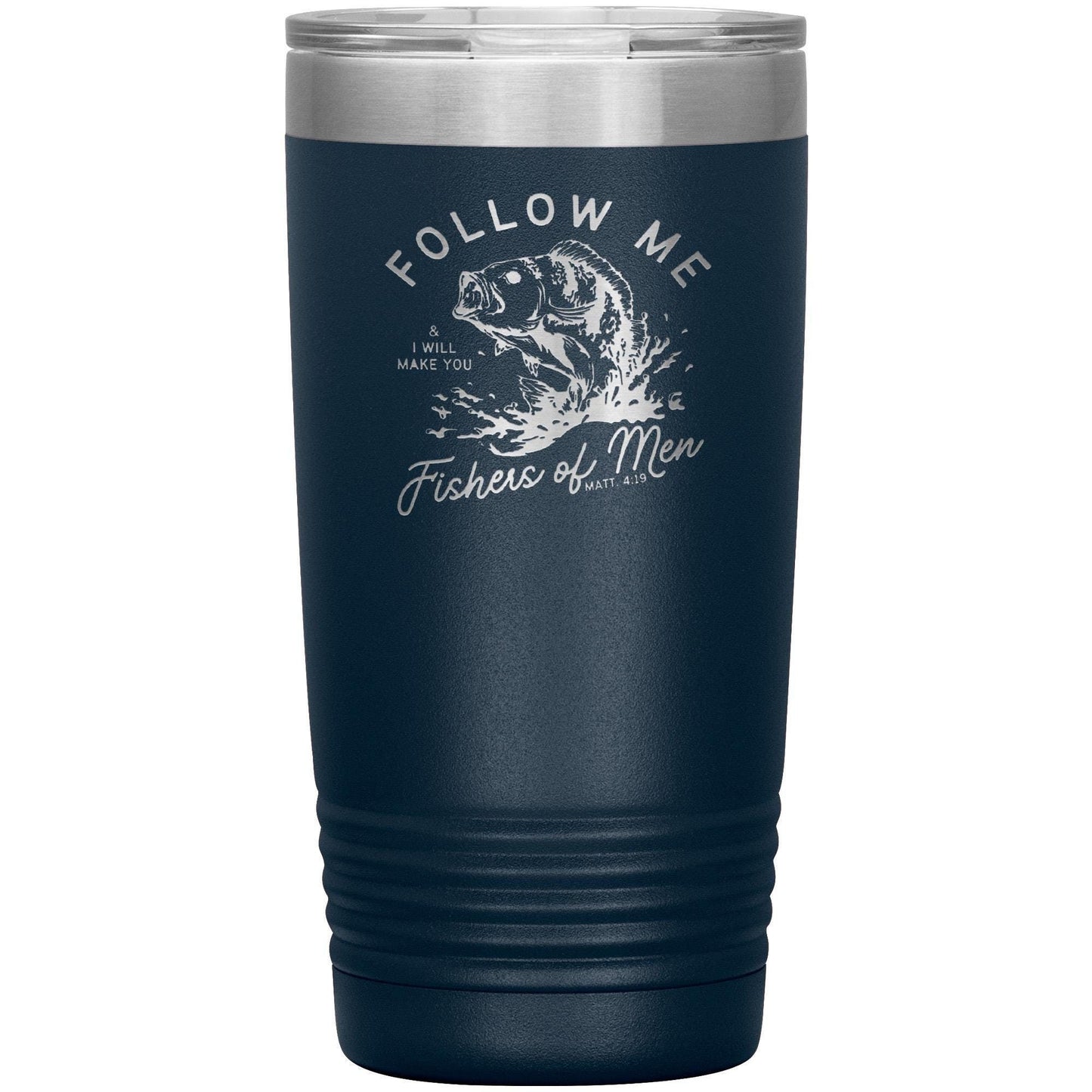 Fishers Of Men Tumbler: Laser Etched Insulated Coffee Gift