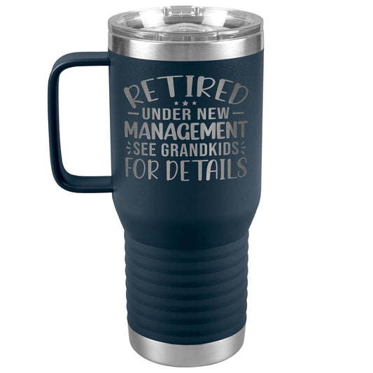 Engraved Retirement Tumbler: Grandpa Gift, Stainless Steel Water Bottle