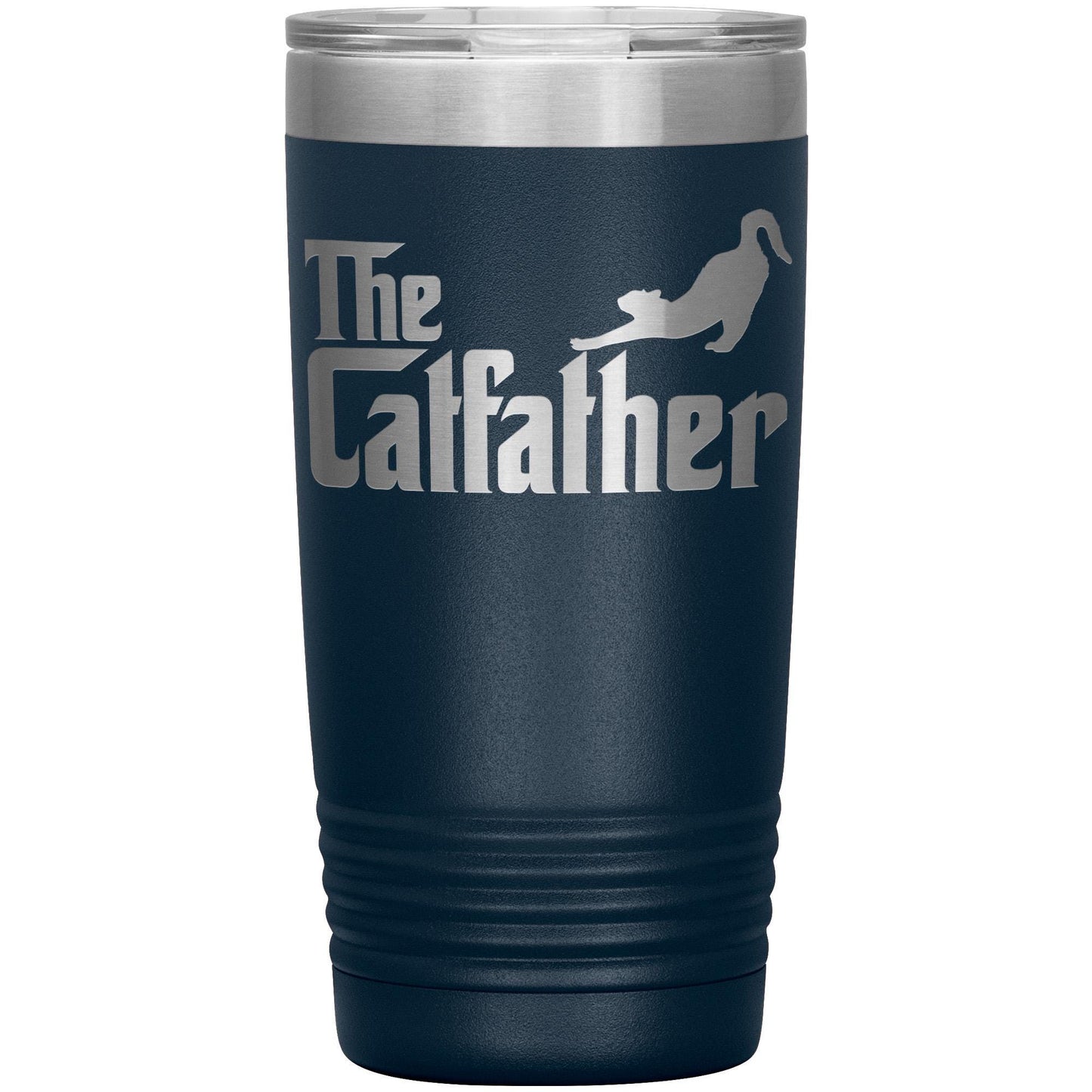 Personalized Cat Dad Tumbler: Engraved Pet Lover Gift