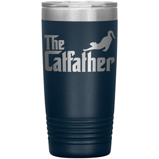 Personalized Cat Dad Tumbler: Engraved Pet Lover Gift